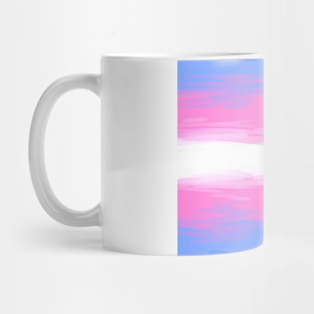 Painted Transgender Pride Flag by RiverKai